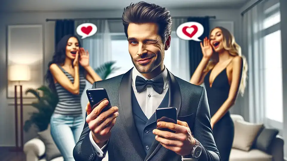 Dibujo meme sobre narcisismo e infidelidad