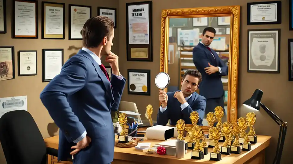 Narcisismo en el trabajo Dibujo meme sobre narcisismo en el trabajo