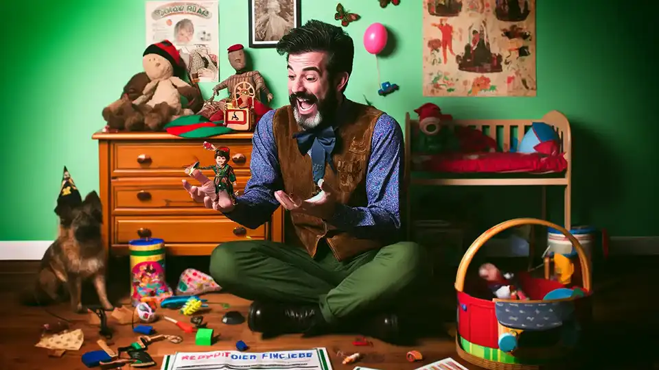 Dibujo meme sobre narcisismo en hombre con Síndrome de Peter