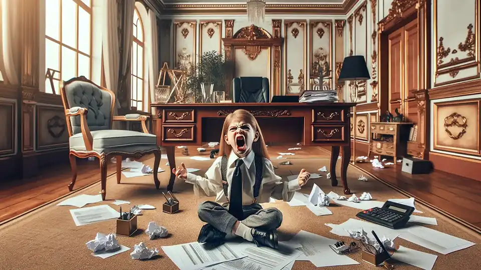 Dibujo meme sobre narcisismo infantil en adultos