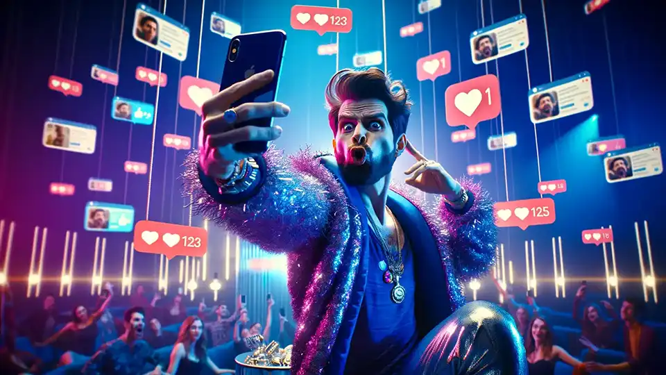 Narcisista en redes sociales Dibujo meme sobre narcisista en redes sociales